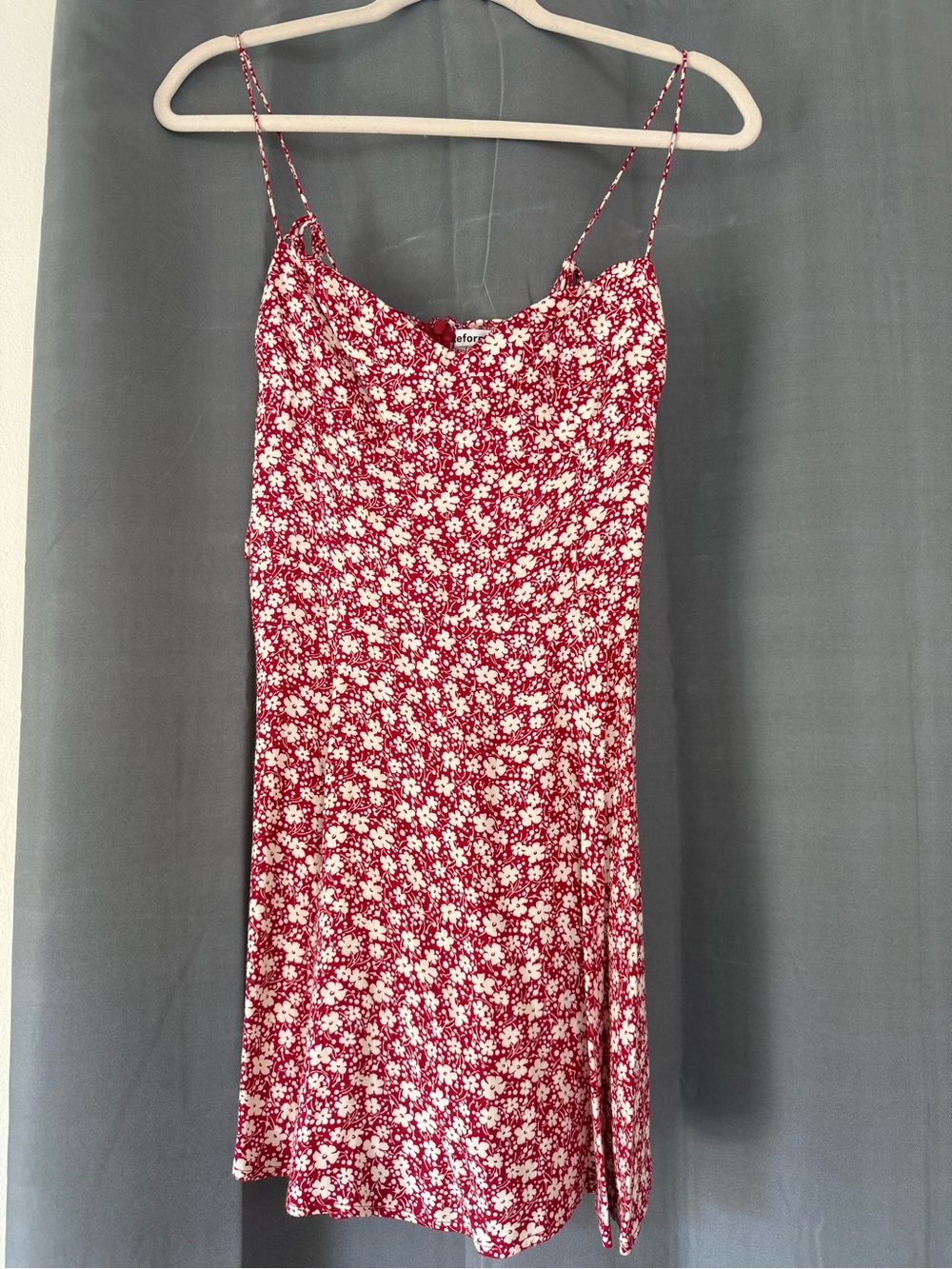 Red Floral Reformation Dress